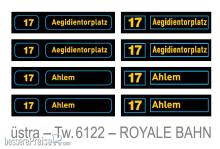 Halling DEC-TW6-H22 - Decals für Hannover TW6000 ´Royale Bahn´