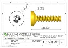 Halling ETH-SSN-540-NEU - Schwungmasse mit Schnecke, 54 NEU