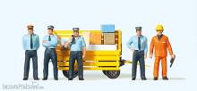 Preiser 10372 - HO RhB-Bahnpersonal 5 Figuren