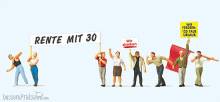 Preiser 10456 - HO Demonstranten m. Plakaten