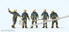 Preiser 10484 - HO Feuerwehrm. in Einsatzkl.