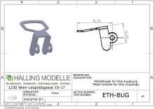Halling ETH-BUG - 2 Stück Metallbügel für H0/H0e Kupplung