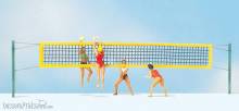 Preiser 10528 - HO Beach-Volleyball