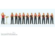 Preiser 10599 - HO Männergesangsverein 12 Fig
