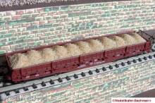 Modellbahn-Bachmann 1060103 - Sand für BRAWA, für den 6-achs. Niederbordwagen Samms (Art.- Nr. 1820 u.ä.) Größe: 89 x 16 mm