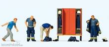 Preiser 10642 - Feuerwehrmänner in moderner Einsatzkleidung