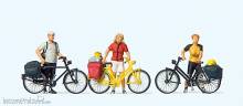 Preiser 10643 - Stehende Radfahrer in sportlicher Kleidung - 1