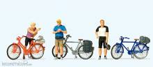 Preiser 10644 - Stehende Radfahrer in sportlicher Kleidung - 2