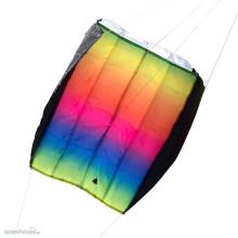 Invento 106718 - Parafoil ´Easy´ Rainbow - Kinderdrache, ab 5 Jahren, 56x35cm, inkl. 17kp Polyester Schnüre, 40m