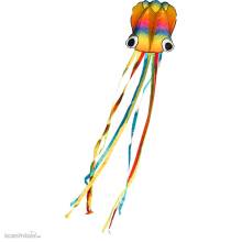Invento 106900 - Rainbow Octopus - Kinderdrache, ab 5 Jahren, 410x70cm, inkl. 17kp Polyester Schnüre, 40m auf Spule