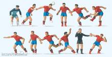 Preiser 10760 - Fussballmannschaft.Rote Triko