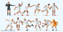 Preiser 10762 - Fussballmannschaft. Weiße Tri