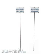 Halling M-601-AR-FM - Schild ´Überschreiten der Gleise verb.´, 2 Stk. gealtert