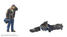 Noch 10909 - Motorradunfall Figur H0
