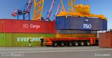 Kibri 10922 - Spur H0 40-Fuß-Container, 6 Stück
