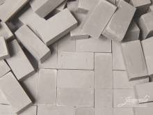 Juweela 11002 - 1:8 Ziegel 32x16x12mm, grau hell, 50x