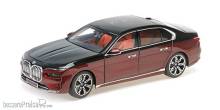 Minichamps 110023201 - BMW i7 - 2022 - BLACK METALLIC/RED METALLIC