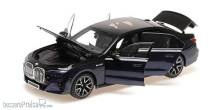 Minichamps 110023701 - BMW i7 M70 (G70) - 2024 - BLUE METALLIC/BLACK METALLIC