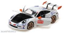 Minichamps 110062041 - PORSCHE 911 (992) GT3RS - 2023 - WHITE/ORANGE DECOR