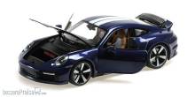Minichamps 110069202 - PORSCHE 911 (992) SPORT CLASSIC - 2022 - BLUE METALLIC