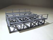 Hack Brücken 11042 - Unterzug – Kastenbr 12 cm 2-gleisig, grün - Typ K12-2-g