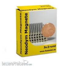 Tabletop Depot Magnete3x2 - 10 Neodym Magnete rund 3 x 2 mm