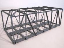 Hack Brücken 11110 - Kastenbr 21 cm rechteckig 2-gleisig, grau - Typ K21R-2