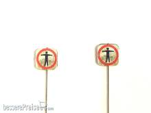 Halling M-228-BR-FM - Doppelseit.Schild Durch- /Zugang verboten, gealtert