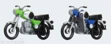 Kres 11251 - Komplettmodelle 2x MZ TS 250, blau und grün