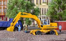 Kibri 11264 - Spur H0 LIEBHERR Mobilbagger mit Anbaugeräten