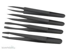 Schönwitz 11284 - Pinzetten Set Sortiment - 4 teilig - Kunststoff ESD - 110mm