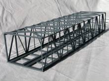 Hack Brücken 11400 - Kastenbr 42 cm rechteckig 2 -gleisig, grau - Typ K42R-2
