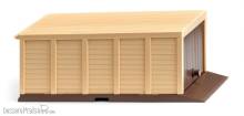 Wiking 114003 - Selbstbau-Garage (3S) - blassbraun/elfenbein