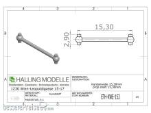 Halling ETH-KWE-153 - Kardanwelle 15,3mm