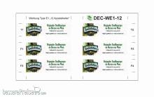 Halling DEC-WE1-12 - Decals für Wiener E1 Modelle ´Apostel´