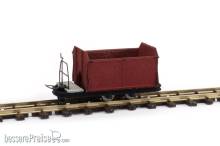 Halling DTL-131-B - Lore mit Metallaufbau und Bremserbühne, oxidrot