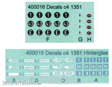Halling DEC-WC4-B51 - Decals für Wien Beiwagen c4, Nr. 1351