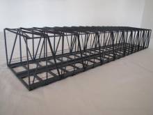 Hack Brücken 11510 - Kastenbr. Rechteckig 63cm 2-gleisig, Gleisabst. 64mm, grau - Typ K63R-2