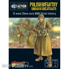 Warlord Games WGB-PI-04 - Polish Infantry Squad in greatcoats