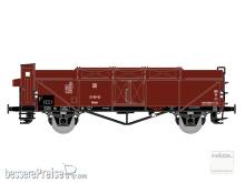 Hädl 116413 - Klappdeckelwagen Kmmr mit Bremserhaus, DR, Ep. III