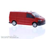 Rietze 11711 - Volkswagen Transporter T7 Kasten KR FD intensive red