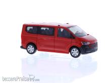 Rietze 11714 - Volkswagen Transporter T7 Bus KR FD intensive red