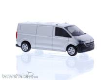 Rietze 11717 - Volkswagen Transporter T7 Kasten LR FD light grey metallic