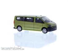 Rietze 11721 - Volkswagen Transporter T7 Bus LR FD warm green metallic