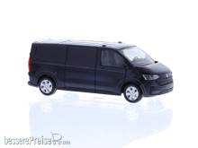Rietze 11730 - Volkswagen e-Transporter T7 Kasten LR FD mid night black metallic