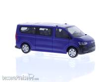 Rietze 11732 - Volkswagen e-Transporter T7 Bus LR FD dark indigo blue