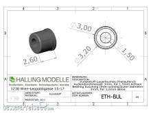 Halling ETH-BUL - Kunststoff-Lagerbuchse