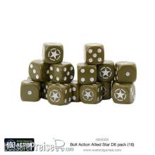Warlord Games 408403001 - Bolt Action Allied Star D6 pack