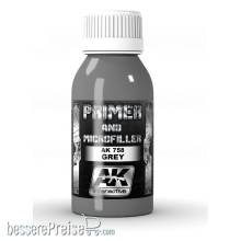 AK-Interactive AK758 - Grey Primer and Microfiller 100 ml