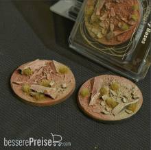 Gamers Grass GGB-BLR60 - Round Badland Bases 60mm (x2)